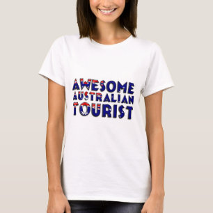 T-shirt Drôle Awesome Australien Tourisme Typographie