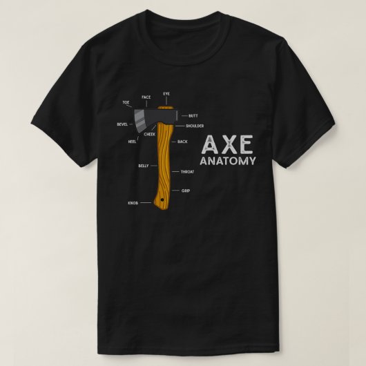 T-shirt Drôle Ax Humour Hatchet Woodworking Ax Jeter (Design devant)