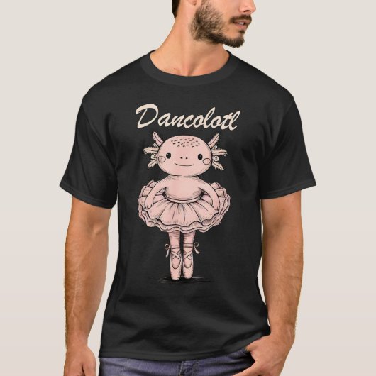 T-shirt Drôle Axolotl Danse Maman Maman Pour Filles Ballet (Devant)