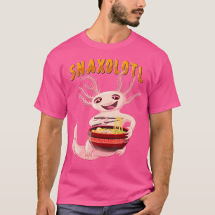 T-shirt Drôle Axolotls Salamander mignon Ramen Snaxolotl A