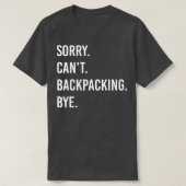 T-shirt Drôle Backpacking (Design devant)