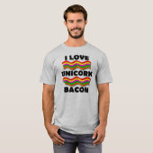 T-Shirt Drôle Bacon Licorne (Devant entier)