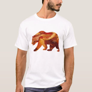 T-shirt drôle bacon ours bière drôle lard design chemise l