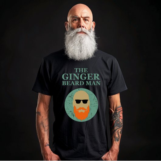 T-shirt Drôle barbe à gingembre homme