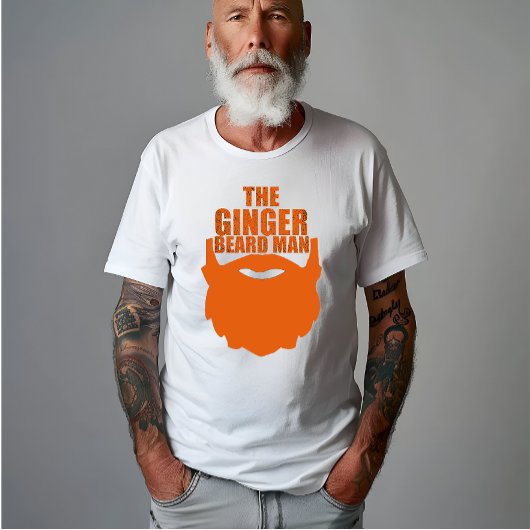 T-shirt Drôle barbe à gingembre homme
