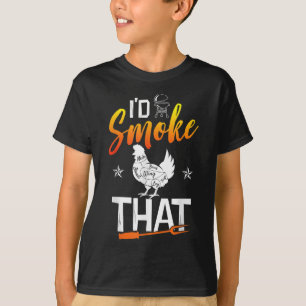 T-shirt Drôle Barbecue Poulet Graphique Femmes Hommes Vian