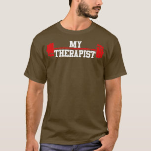 T-shirt Drôle Barbell Design Pour Hommes Femmes Poids Leva