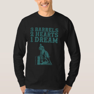 T-shirt Drôle Barrel Racing Pour Femmes Hommes Cheval Race