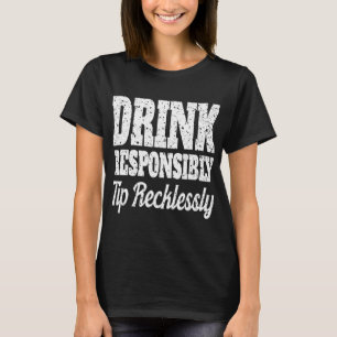 T-shirt Drôle Bartender Men Boire Responsable Bartender G
