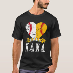 T-shirt Drôle Baseball Nana T Ball Nana Softball Cadeaux
