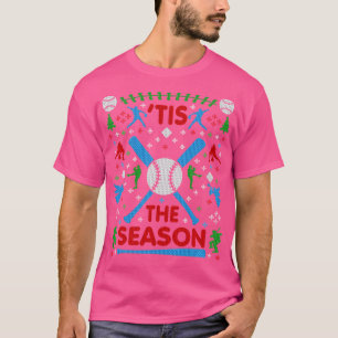 T-shirt Drôle Baseball Tis the Season horrible Christmas S