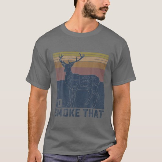 T-shirt Drôle BBQ Grilling Pitmaster Grillers Id Fumée Tha (Devant)