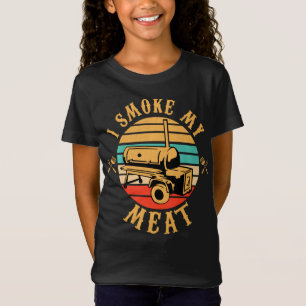 T-Shirt Drôle BBQ Lover Cadeaux Je fume Mon Fumeur de vi