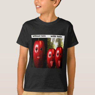 T-shirt Drôle Bête Ai Gen Z Mème Brainrot Humour Jumeaux F