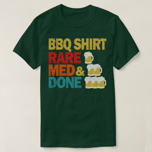 T-shirt Drôle Bière Boire Grillation BBQ Timer Grill Barbe (Design devant)