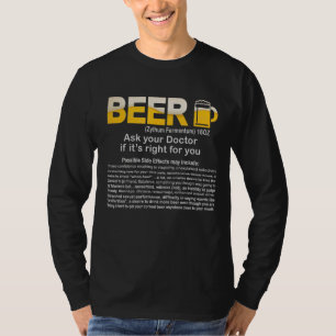 T-shirt Drôle Bière, Demandez à votre médecin si c'est le 