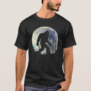 T-shirt drôle bigfoot sasquatatch pleine lune T Shirt