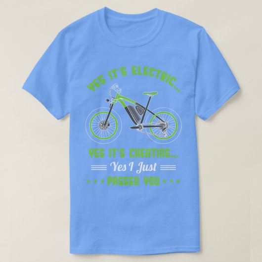 T-shirt Drôle Biker Electric (Design devant)