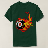 T-shirt Drôle Billard 8 Ball Pool Joueur Billard (Design devant)