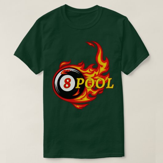 T-shirt Drôle Billard 8 Ball Pool Joueur Billard (Design devant)