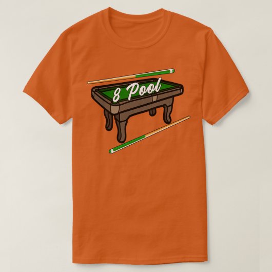 T-shirt Drôle Billard 8 Ball Pool Joueur Billard (Design devant)