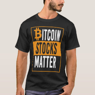 T-shirt Drôle Bitcoin Digital Coin Stocks Matière Vêtement