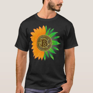 T-shirt Drôle Bitcoin et mauvaise herbe Vintage Cryptomonn