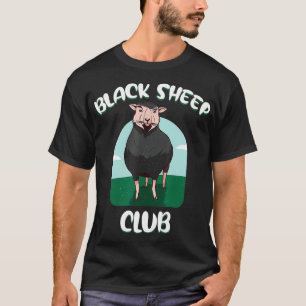 T-shirt Drôle Black Sheeps Club Mets Sheeps À La Ferme Sh