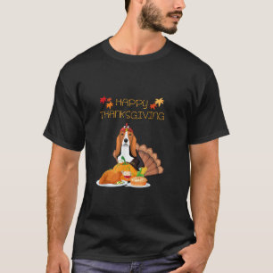 T-shirt Drôle Bon thanksgiving Basset Hound Chien Turquie 