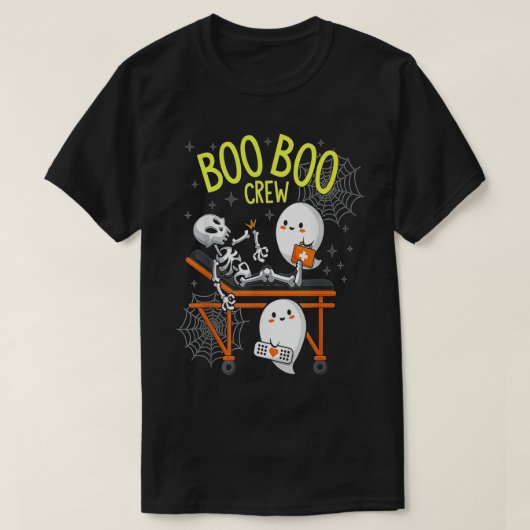 T-shirt Drôle BOO CREW Nurse RN Halloween 2022 (Design devant)
