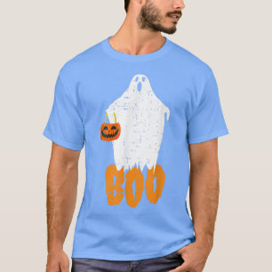 T-shirt Drôle Boo Ghost Citrouille Costume Halloween Femme