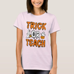 T-shirt Drôle Boo Ghost Trick Ou Enseignant Ghost Hallo