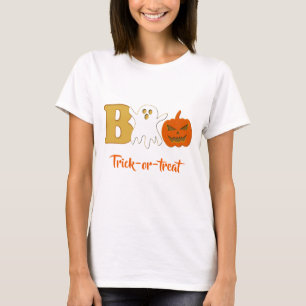 T-shirt drôle Boo Halloween pour femmes