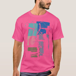 T-shirt Drôle Bow Archery Et Arrow Archer Cible Jeu Ent
