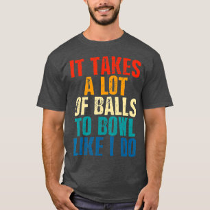 T-shirt Drôle Bowling cadeau pour hommes petit ami mari Fa