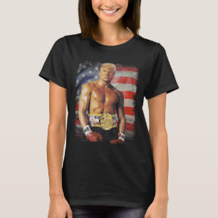 T-shirt Drôle Boxer Trump Trump Rocky Meme