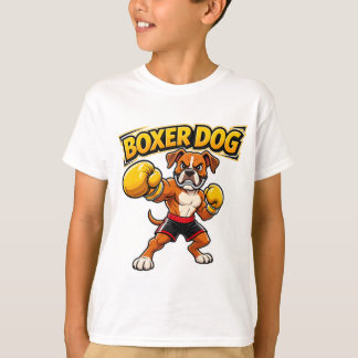 T-shirt Drôle Boxeur Boxer Chien (Création Originale)