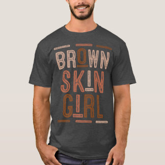 T-shirt Drôle Brown fille de peau cadeau Melanin Queen Jun