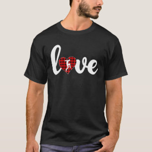 T-shirt Drôle Buffalo Plaid Amour Hip hop Danse Valentine'