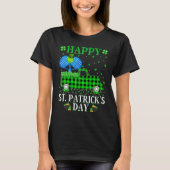 T-shirt Drôle Buffalo Plaid Green Truck Padel St. Patrick' (Devant)
