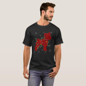 T-shirt Drôle Buffalo Plaid Matching Schnauzer Chien Chris (Devant entier)