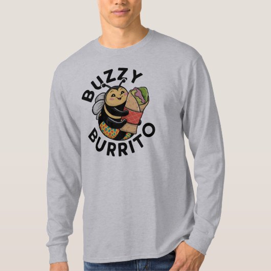 T-shirt Drôle Buzzy Burrito Abeille (Devant)