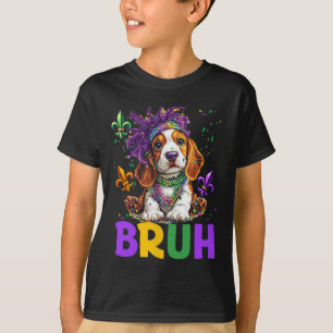 T-shirt Drôle Bybet Hound Chien Bruh Mème Pour Mardi Gras