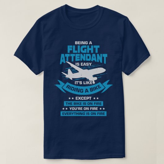 T-shirt Drôle Cabine agent de bord Steward Cadeau (Design devant)