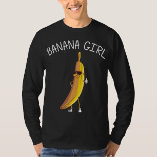T-shirt Drôle cadeau Banane pour les filles Fruit mangeur