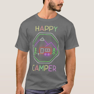 T-shirt Drôle cadeau Camper Happy Camping Lover Camp Vacat