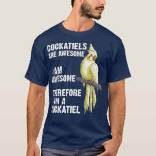 T-shirt Drôle cadeau Cockatiel Hommes Femme Parrot Oiseau
