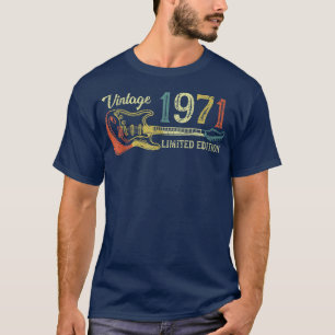 T-shirt Drôle cadeau d'anniversaire 1971 pour hommes Guita