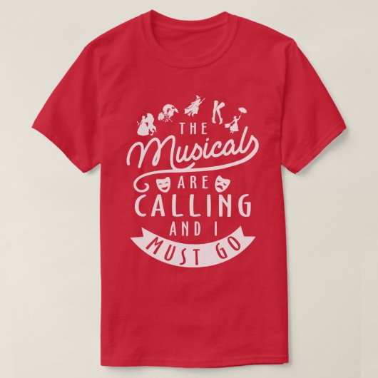 T-shirt Drôle cadeau de Broadway Lover (Design devant)