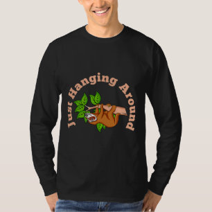 T-shirt Drôle cadeau de fentes juste accroché autour de La
